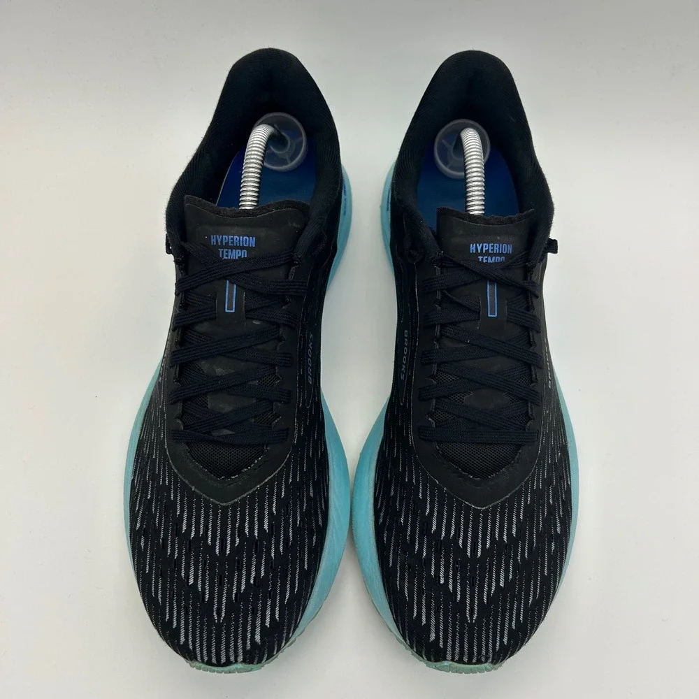 Brooks Hyperion Tempo Shoes Mens 11 Black Iced Aqua Running Shoes 1103291D082